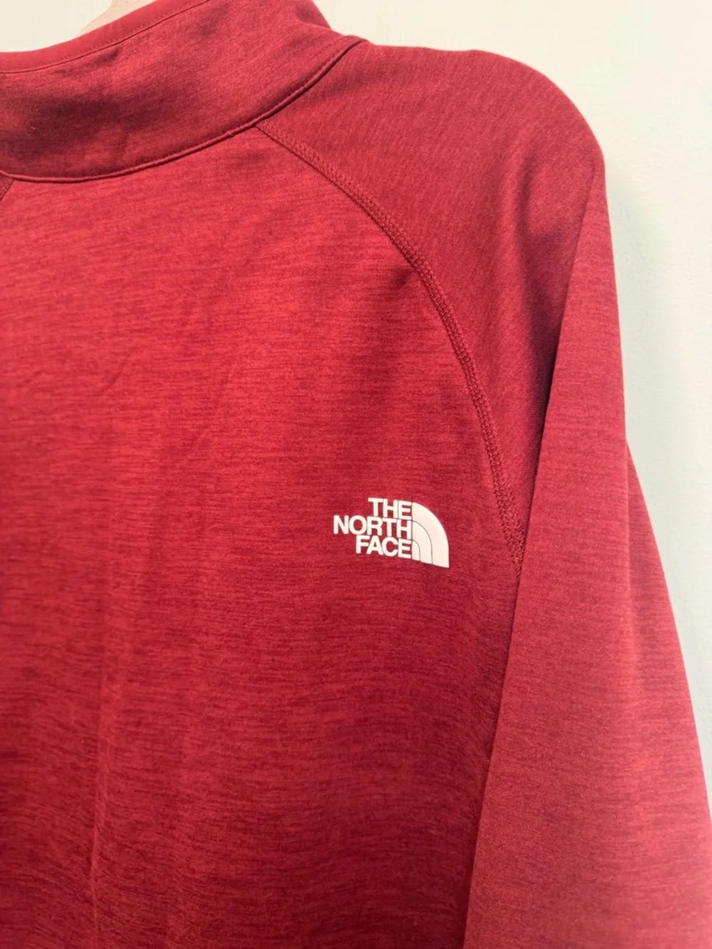 The North Face Men’s Canyonlands 1/2 Zip Fleece Pullover in Red Maroon, size XL